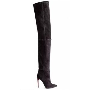 Balmain x H&M over the knee boots